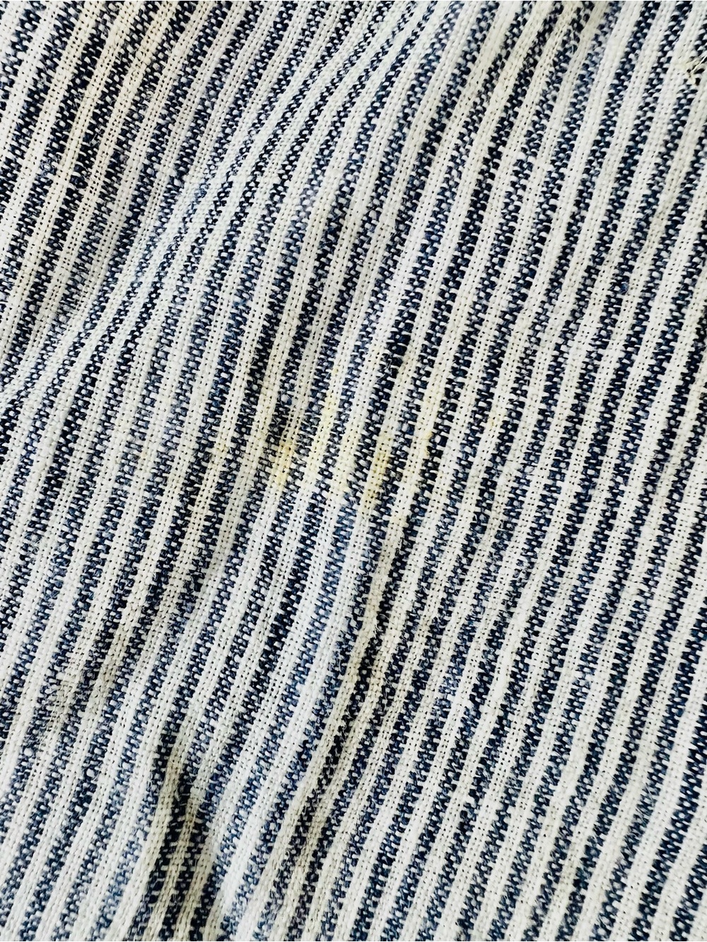 Quince 100% Linen Light Blue Striped Sleeveless Midi Dress - Picture 12 of 12
